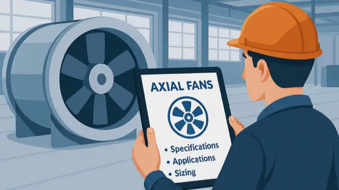 Complete Guide to Axial Fans in HVAC Projects- Specs, Applications, and Sizing