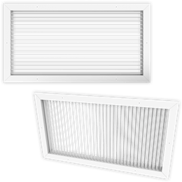 Supply grille, Single/Double deflection