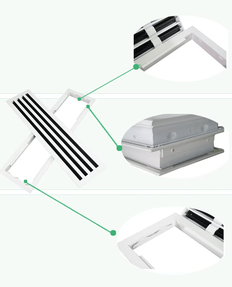 linear slot diffuser features