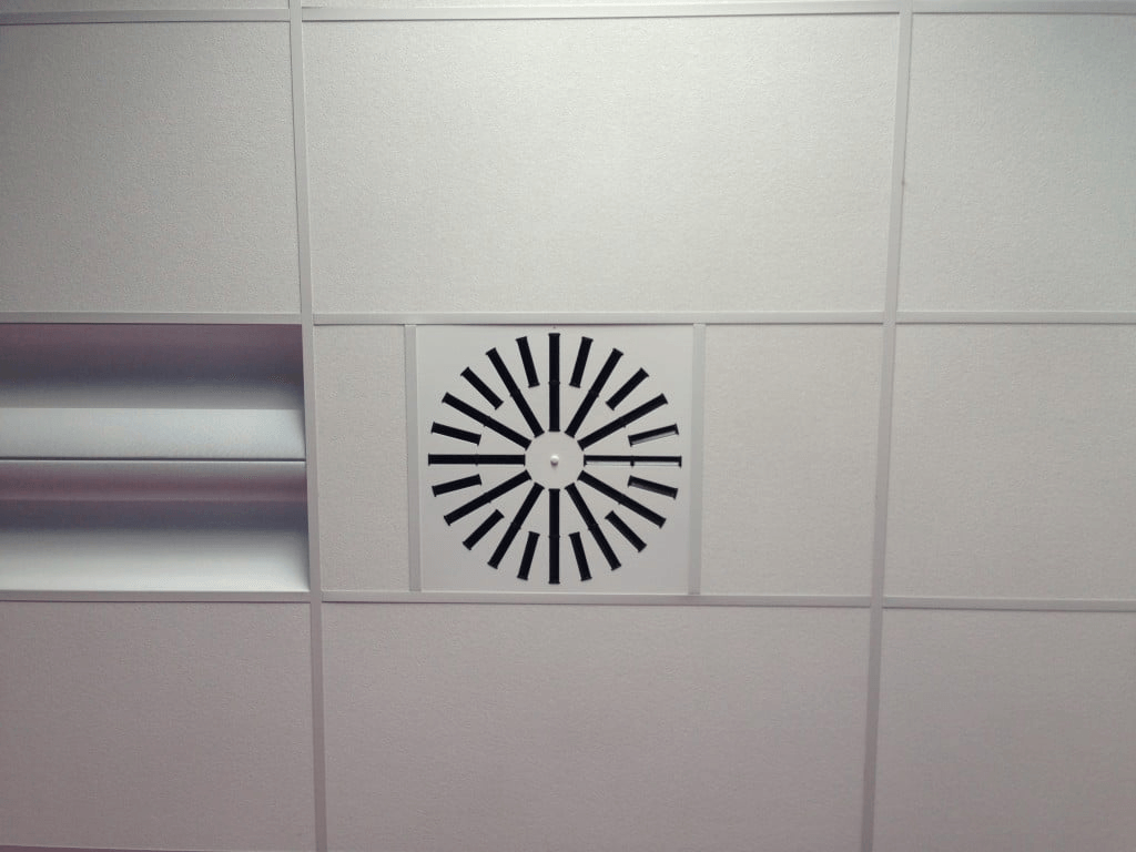 Application of swirl diffuser